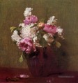 Pivoines et roses blanches Narcissus Henri Fantin Latour